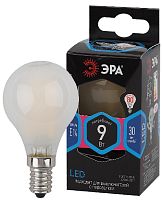 Лампочка светодиодная ЭРА F-LED P45-9W-840-E14 frost E14 / Е14 9Вт филамент шар матовый нейтральный 