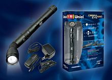 Фонарь Uniel-offroad (Premium) Cobra Eye 180 P-ML078-BA Black, алюминиевый корпус, XR-E [Q4] Cree LED , упаковка — цветной короб, 3.6 V 2000 mAH Ni-MH в/к