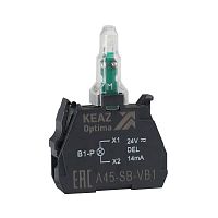 Блок световой OptiSignal D22 A45-SB-VB5 желт. 24 В AC/DC с защитой от наводок ZBVB5 КЭАЗ 362247