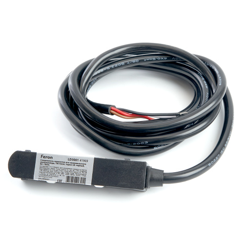 Соединитель-коннектор для низковольтного шинопровода, черный, LD3001 FERON