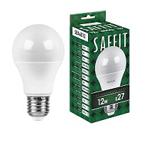 Лампа светодиодная, 12W 230V E27 4000K A60, SBA6012 SAFFIT