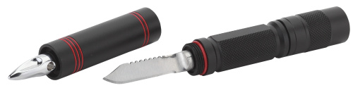 Светодиодный фонарь АРМИЯ РОССИИ MB-603 Кастет ручной на батарейках алюминиевый нож молоток фото 8