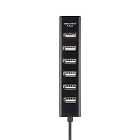 Разветвитель USB на 7 портов черный REXANT