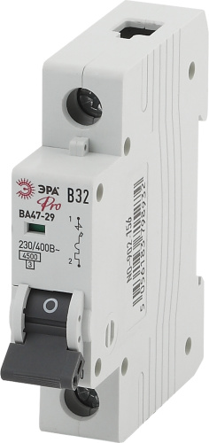 Автоматический выключатель ЭРА PRO NO-902-156 ВА47-29 1P 32А кривая B 4,5кА фото 2