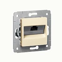 Информационная розетка - Cariva - RJ 45 - категория 6 UTP - слоновая кость