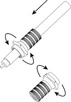 Разъем ЭРА Simple для кабеля RG-6 2 шт