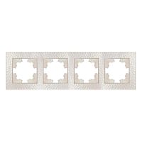 Рамка 4-м Афина фактурная универс. жемчуг Universal A10046-Obr