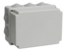 Коробка КМ41246 распаячная для о/п 190х140х120 мм IP55 (RAL7035, 10 гермовводов)