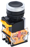 Кнопка D8-11 d=22мм 1з+1р черная IEK