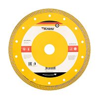 Диск алмазный отрезной ультратонкий 200x25,4/22,2x1,8x10 мм KRANZ