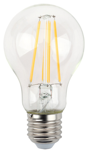 Лампочка светодиодная ЭРА F-LED A60-11W-827-E27 Е27 / Е27 11Вт филамент груша теплый белый свет фото 3