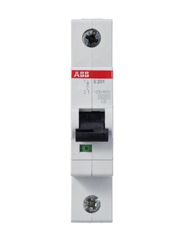 Aвтоматический выключатель 1P S201 С2 ABB фото 3