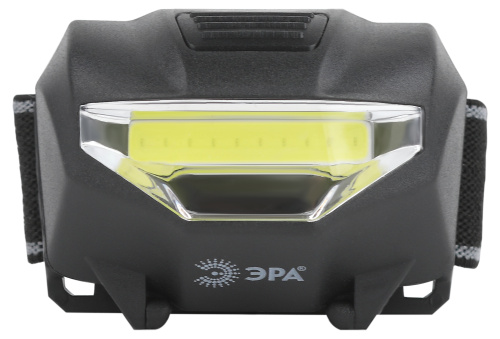 Фонарь налобный светодиодный ЭРА GB-501 Блэкджек на батарейках мощный яркий 3 режима черный фото 5