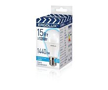 Лампа светодиодная LED-A60-15W-E27-4K "ПРОМО" ЛОН 15Вт E27 4500К 180-240В Ergolux 13638