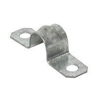 Скоба металлическая двухлапковая d16-17 мм (10 шт) EKF PROxima sm-2-16-17-r