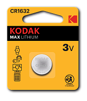 Батарейки Kodak CR1632-1BL MAX Lithium (60/240/36000)