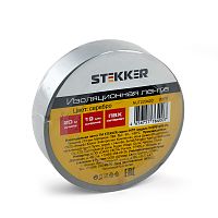 Изоляционная лента STEKKER INTP01319-20 0,13*19 мм, 20 м. серебро