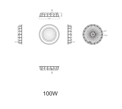 SPP-402-0-50K-100 ЭРА Cветильник cветодиодный подвесной IP65 100Вт 10000Лм 5000К Кп<2% КСС Д (10/240 фото 6