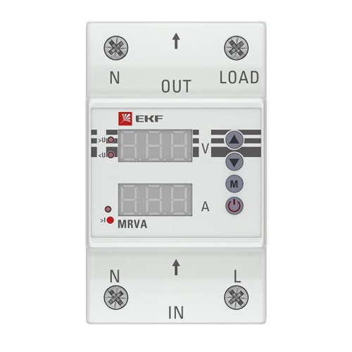 Реле напряжения и тока с дисплеем MRVA 40A EKF PROxima MRVA-40A