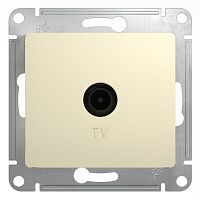 Розетка телевизионная проходная TV 1-м СП Glossa 4дБ механизм беж. SE GSL000292
