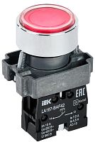 Кнопка LA167-BAF42 d=22мм 1р красная IEK