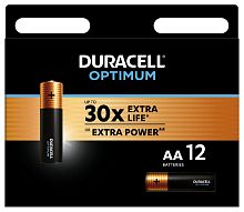 Алкалиновая батарейка Duracell АА 1,5v 12 шт. LR6-12BL Optimum