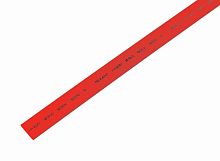 Трубка термоусаживаемая ТУТ нг 12,0/6,0мм, красная (упак. 50 шт. по 1м) REXANT