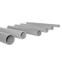 Труба гладкая ПВХ жесткая d32 мм (3 м) (72 м/уп) серая EKF-Plast trg-32-3n