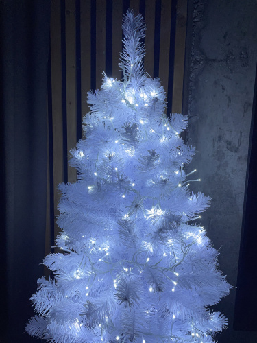 ENIN - WC ЭРА Гирлянда LED Мишура 3,9 м белый провод, холодный свет,  220V (24/576) фото 8