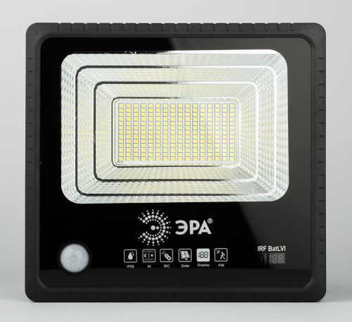 ЭРА Прожектор светодиодный уличный на солн. бат. 100W, 1200 lm, 5000K, с датч. движения, ПДУ, IP65 ( фото 10