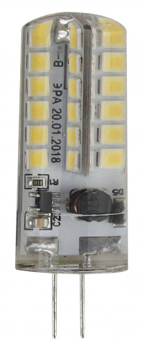 Лампочка светодиодная ЭРА STD LED JC-3,5W-12V-827-G4 G4 3,5Вт капсула теплый белый свет фото 3