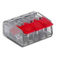 Клемма СМК 221-413 3 отверстия 0.2-4.0 мм2 (100шт.) EKF PROxima plc-smk-221-413