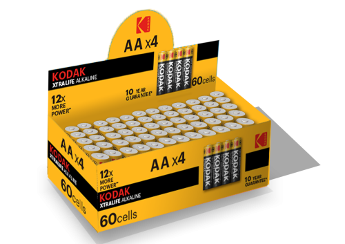 Батарейки Kodak LR6-4S XTRALIFE Alkaline [KAA-S4] (60/600/21600) фото 2