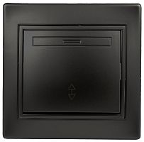 Переключатель Intro Plano 1-103-05 одноклавишный 10А-250В, IP20, СУ, антрацит