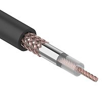 Кaбель RG-58 A/U (50 Ом), Cu/Al/Cu (19*0,12/48*0,10 мм) 64%, (бухта 100 м), черный REXANT
