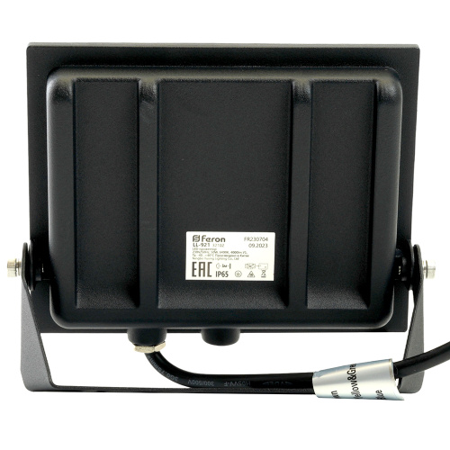 Прожектор светодиодный 2835 SMD 50W 4000K IP65  AC220V/50Hz, черный, LL-921 FERON фото 6