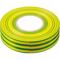 Изоляционная лента 0,13*15 мм. 20 м. желто-зеленая, INTP01315-20 STEKKER