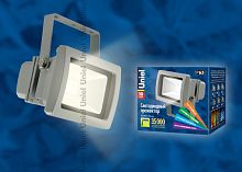Прожектор светодиодный ULF-S01-10W/WW IP65 110-240В Корпус серый. Цвет свечения теплый белый