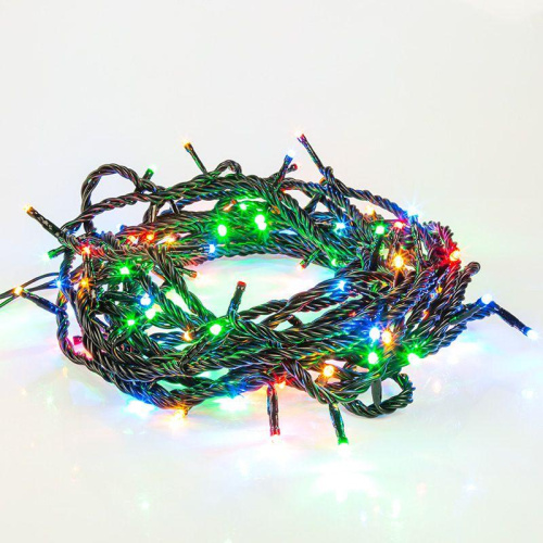 Гирлянда светодиодная управляемая"Нить" 20м 200LED мультиколор 20Вт 220-240В IP65 8 режимов провод ПВХ черн. (нужен контроллер 217-204) Neon-Night 303-149 фото 2