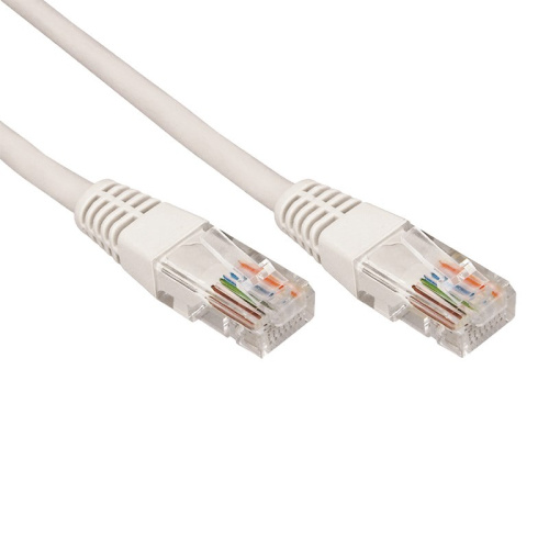 Пaтч-корд U/UTP, CAT5E, RJ45-RJ45, PVC серый, 15 м REXANT