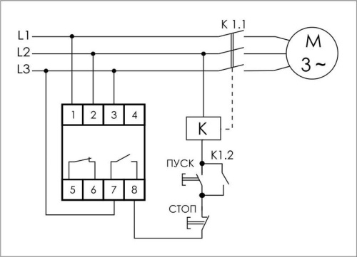 Реле контроля фаз для сетей с изолированной нейтралью CKF-11 F&F фото 2