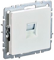 Розетка компьютерная СП RJ45 кат.5E BRITE РК10-БрЖ механизм жемчуж. IEK BR-K10-1-K36