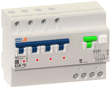 Выключатель автоматический дифференциального тока 4п C 16А 30мА тип A 6кА OptiDin VD63 УХЛ4 КЭАЗ 103