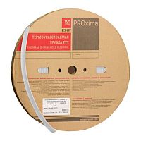 Термоусаживаемая трубка ТУТ нг 100/50 белая рулон EKF PROxima tut-100-w