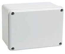 Коробка КМ41261 распаячная для о/п 150х110х85 мм IP44 (RAL7035, гладкие стенки)