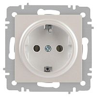Розетка Intro Accent 6-202-06 2P+E Schuko, 16А-250В, IP20, СУ, перламутр
