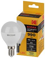 Лампочка светодиодная Kodak LED KODAK P45-11W-830-E14 E14 / Е14 11Вт шар теплый белый свет