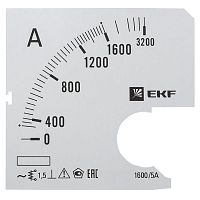 Шкала сменная для A721 1600/5А-1,5 EKF PROxima s-a721-1600