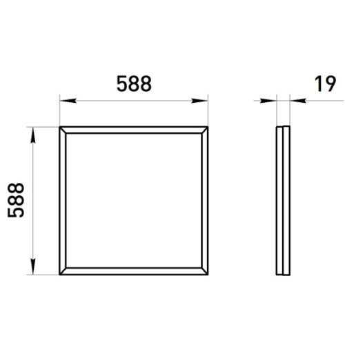 Светильник светодиодный ЭРА SPO-640-3-6K-32 32Вт 6500К 4000Лм IP40 588х588 матовый грильято фото 10