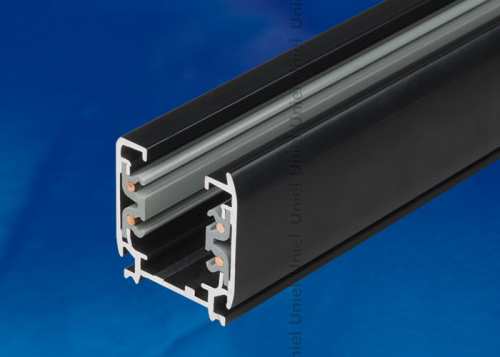 Шинопровод осветительный UBX-AS4 BLACK 300 POLYBAG , тип А. Трехфазный. Цвет — черный. Длина 3 м